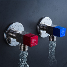 潜水艇全铜加厚角阀冷热水器通用三角阀家用加长八字止水开关阀门