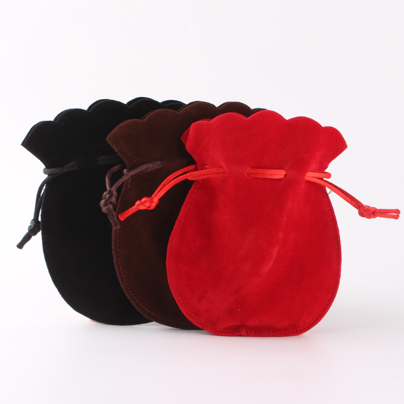 双面绒布袋葫芦饰品首饰绒布袋耳环戒指项链收纳袋礼品袋可印字