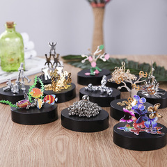 Fun DIY Magnetic Sculpture Office Desk Stress-Relief Boring Multiple Choices Brain-Teasing Toy Sculpture
