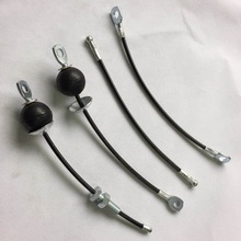 厂家直销健身器材专用配件5mm黑色PU钢丝绳耐磨超柔软专用拉绳