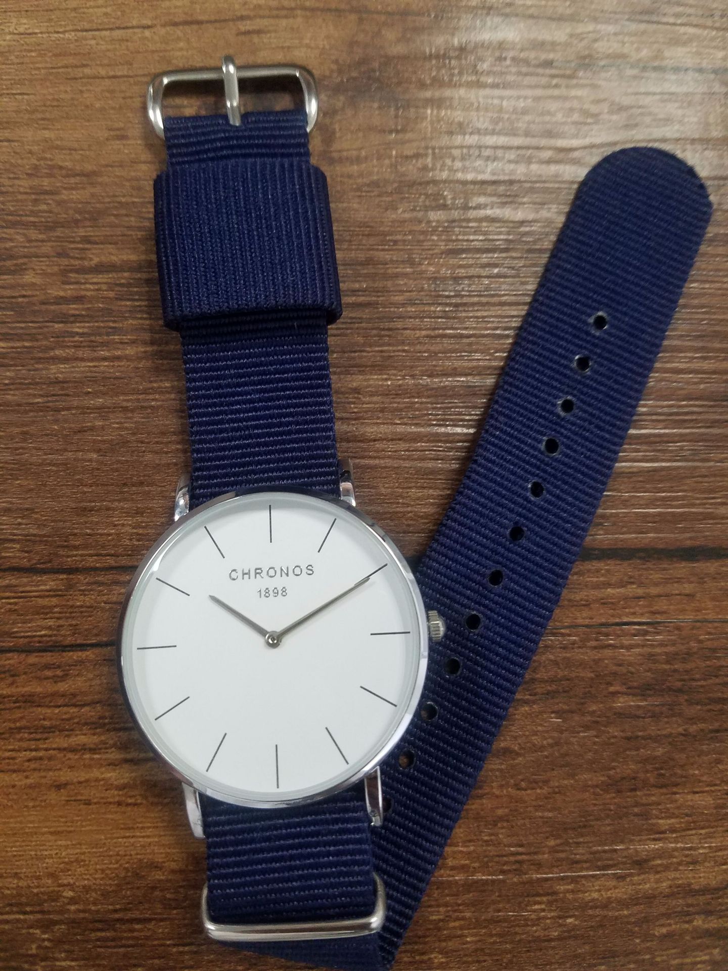 Chronos Quartz Watch For Men, Stylish Simple Nylon Strap Design_voghion.com