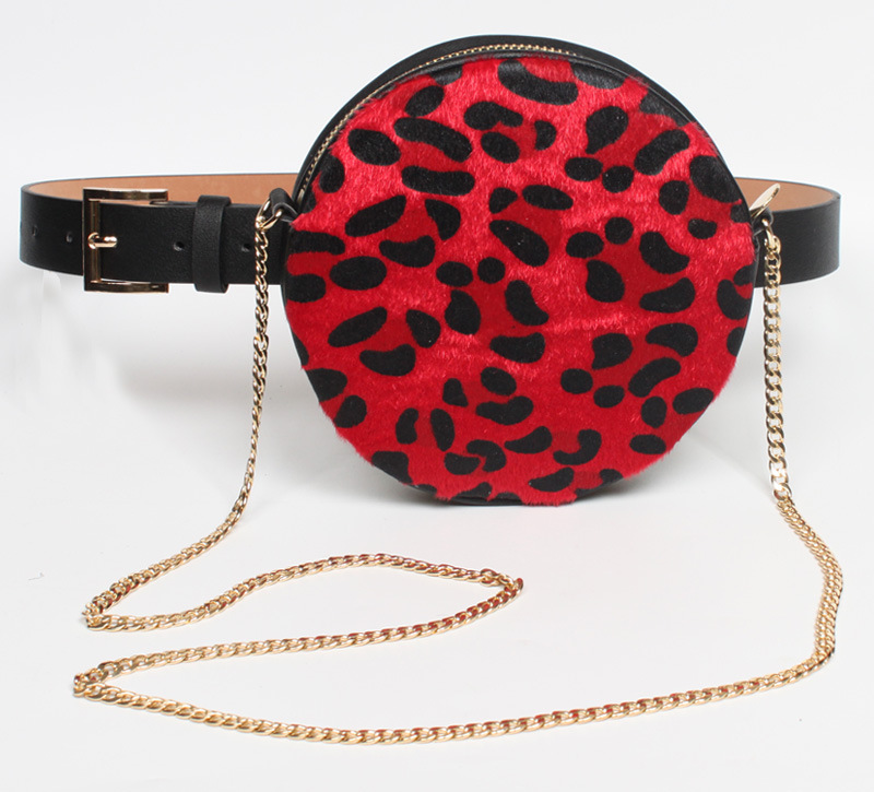 Nihaojewelry Wholesale Fashion With Leopard Print Round Waist Bag Belt display picture 7