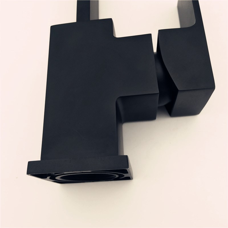 Black square flat curved seven characters 8