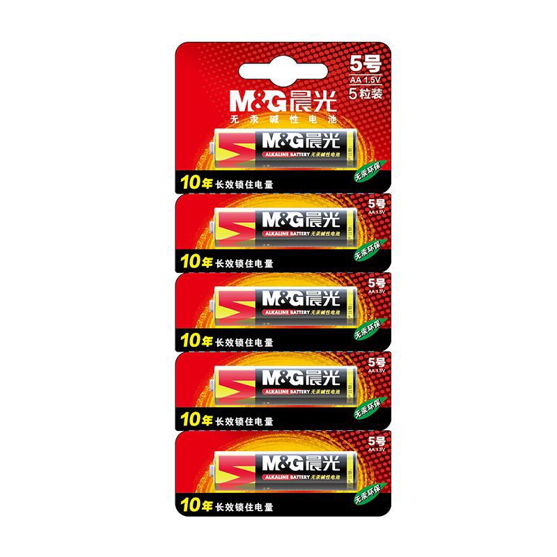 文具 5号7号碱性电池（5粒可撕装）ARC92567