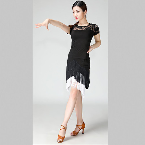 Ballet Dance Skirt New Adult Half Body Skirt Women Fringe Set Square Dance Modern Dance Skirt Irregular Skirt