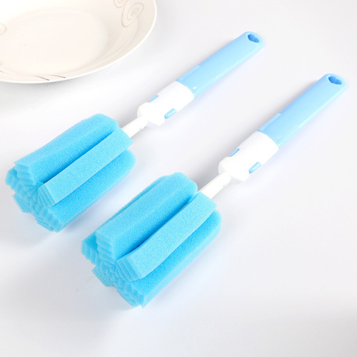Freedom to match long handle sponge cup brush glass cup cleaning brush thermos cup scrub milk bottle handle decontamination cleaning brush