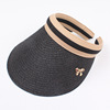 Summer metal children's sun hat with bow, Korean style, family style