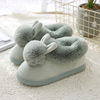 Slippers, keep warm winter cute footwear platform for pregnant for beloved indoor, Korean style