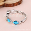 Trend fashionable universal bracelet, watch, crystal, quartz accessory, Korean style, four-leaf clover