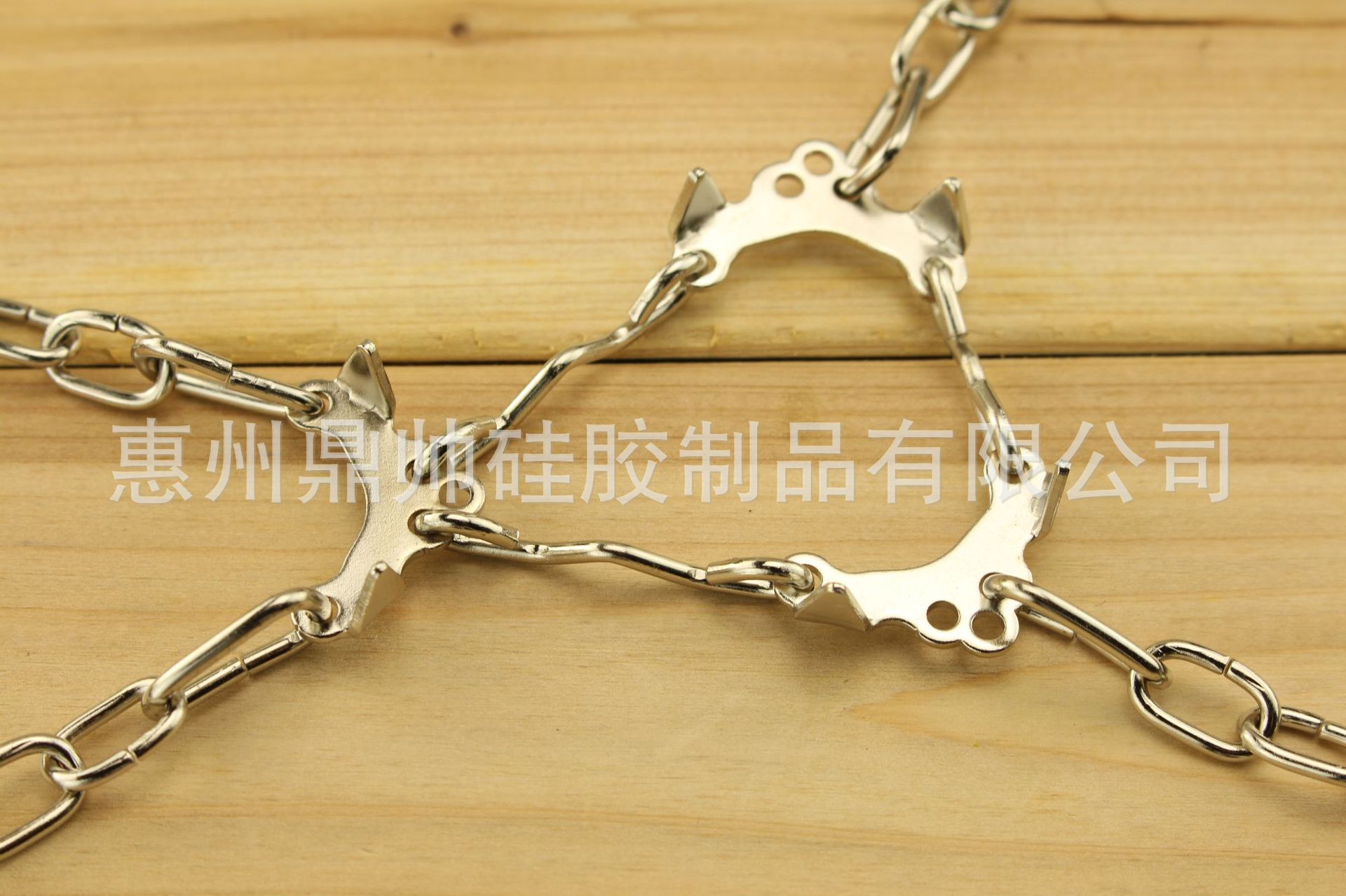 DS 简便硅胶六齿冰爪 户外雪地防滑鞋套 雪冰面行走 简易鞋钉链条