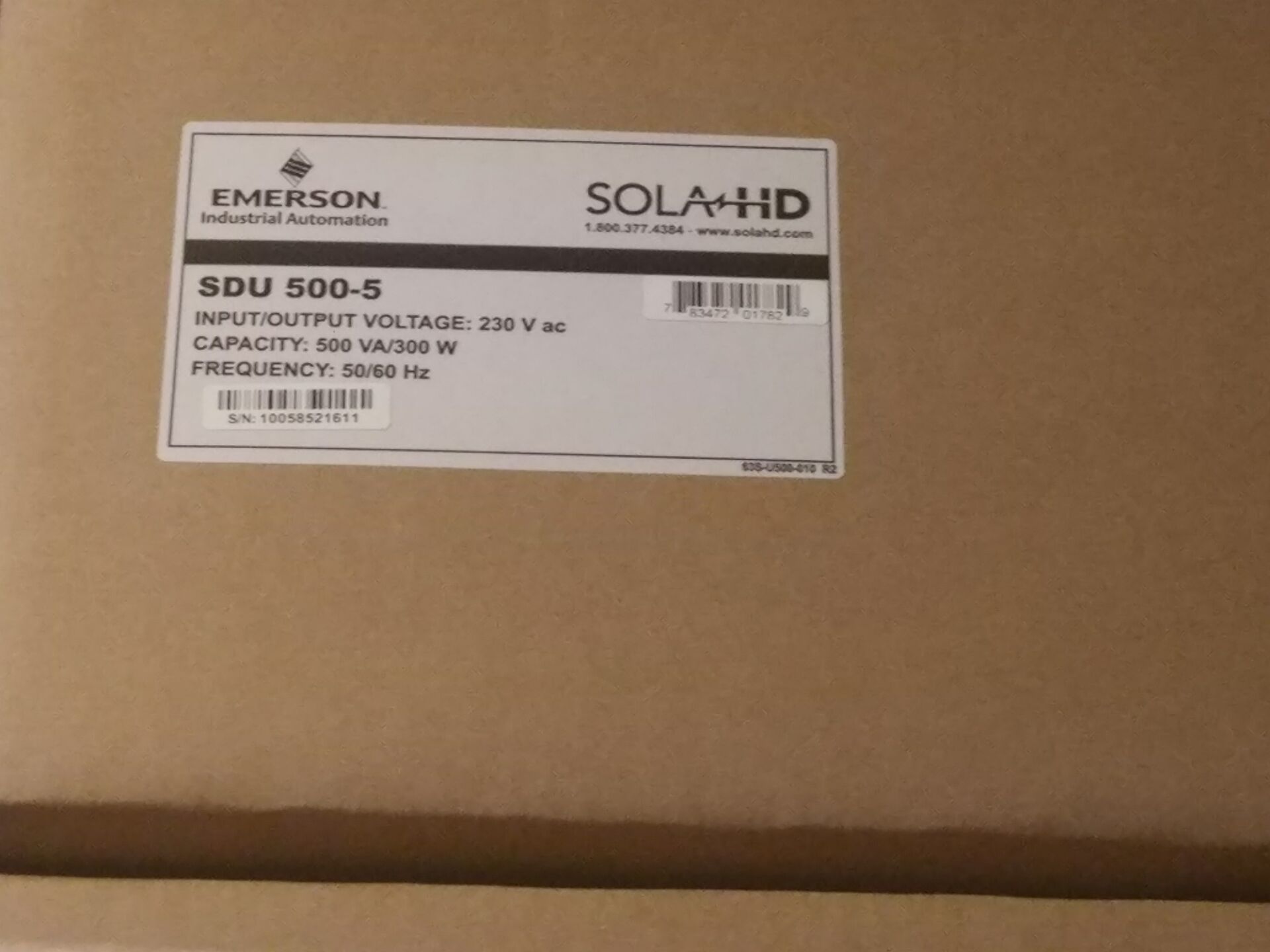 供应美国SOLA变压器SDU500-5