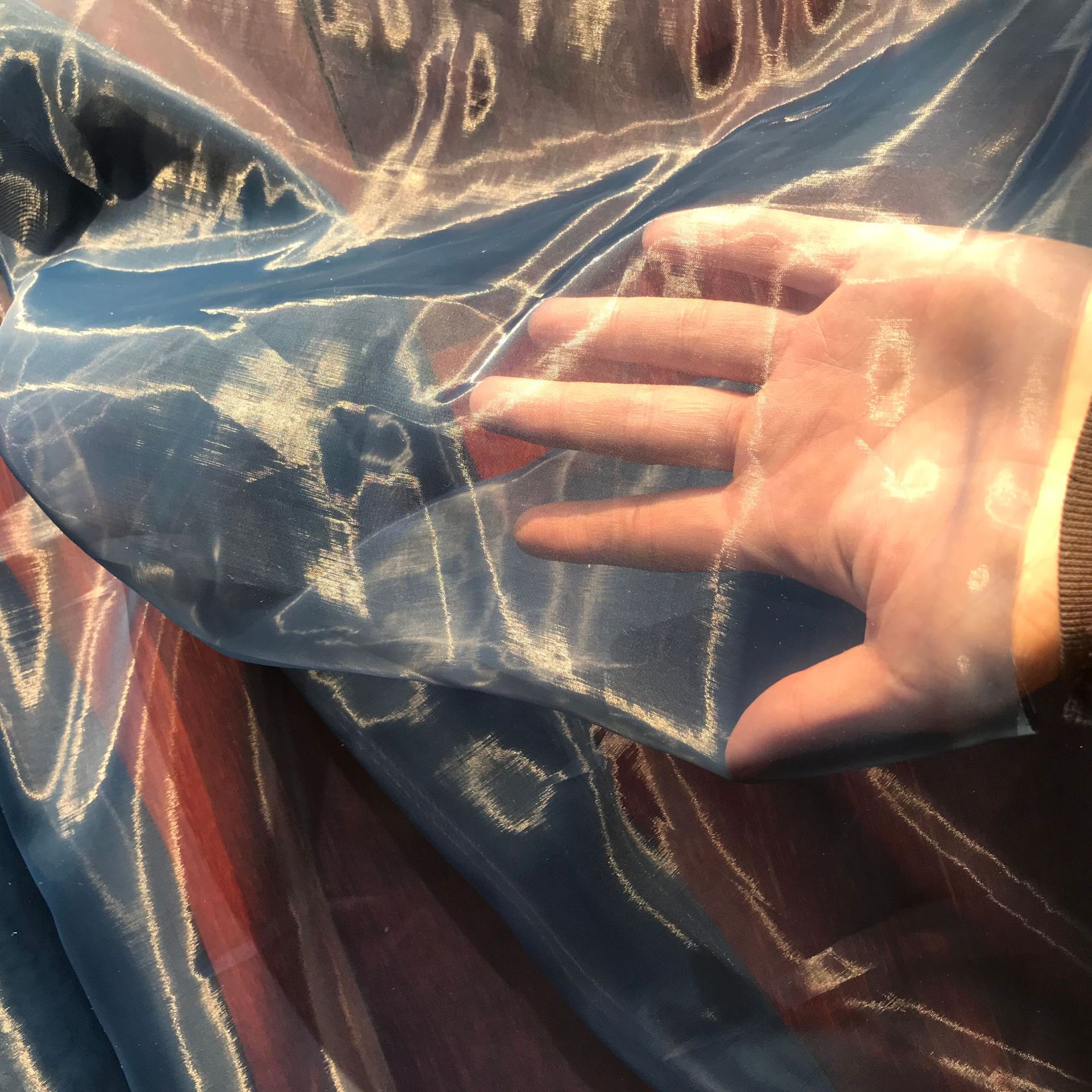 玻璃纱 锦涤玻璃纱欧根纱面料 丝滑平顺高密纱无光纱