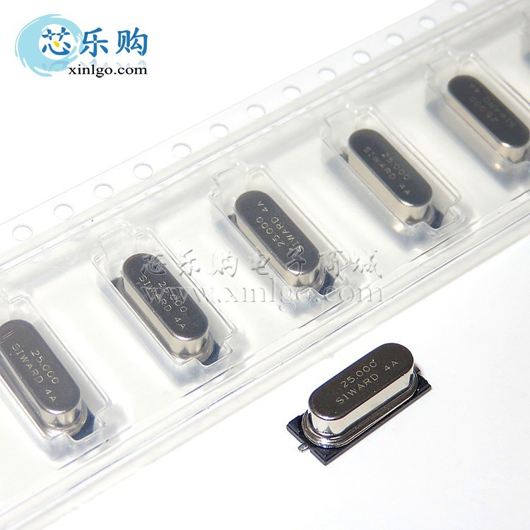 25.000MHZ 25MHZ HC-49SMD 盘装编带 贴片无源晶振 [全新正品]