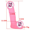 Transparent small steel cannon manual suction cup simulation mini small penis woman uses masturbation anal plugs and interests adult supplies