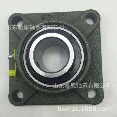生产批发F207带外球面方形轴承座F铸铁座UCF207带座轴承型号大全