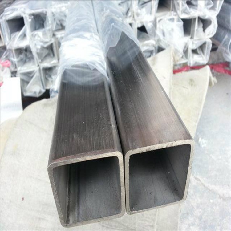 深圳304不锈钢方管150*150*5.0工程立柱用机械厚壁拉丝不锈钢方通