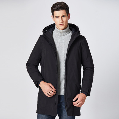 厂家直销户外防风保暖轻薄中长款羽绒衣秋冬季羽绒服外套男大衣