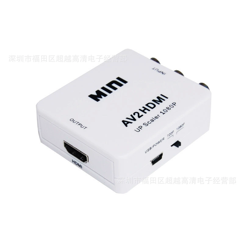 Мини AV в HDMI конвертор AVTOHDMI HD конвертер 1080P AV2 HDMI RC HD портативный