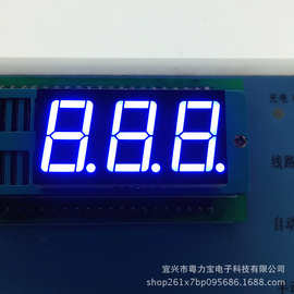 0.56英寸3位数码管led数码屏显示模共阴共阳兰蓝色数码管套件定制