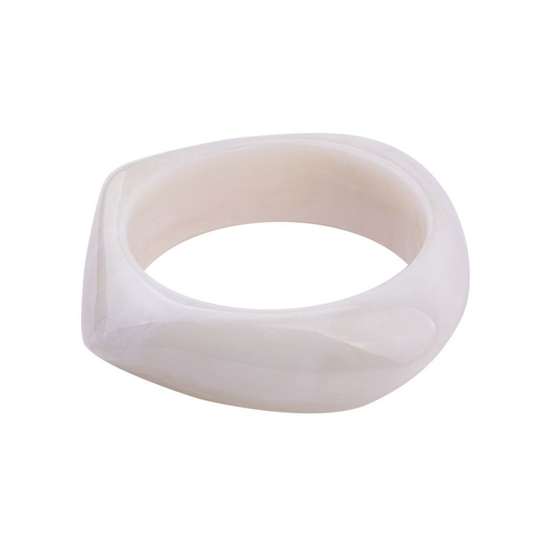 69g Weight Bangle Classification Simple Style Solid Color Resin Women's Bangle