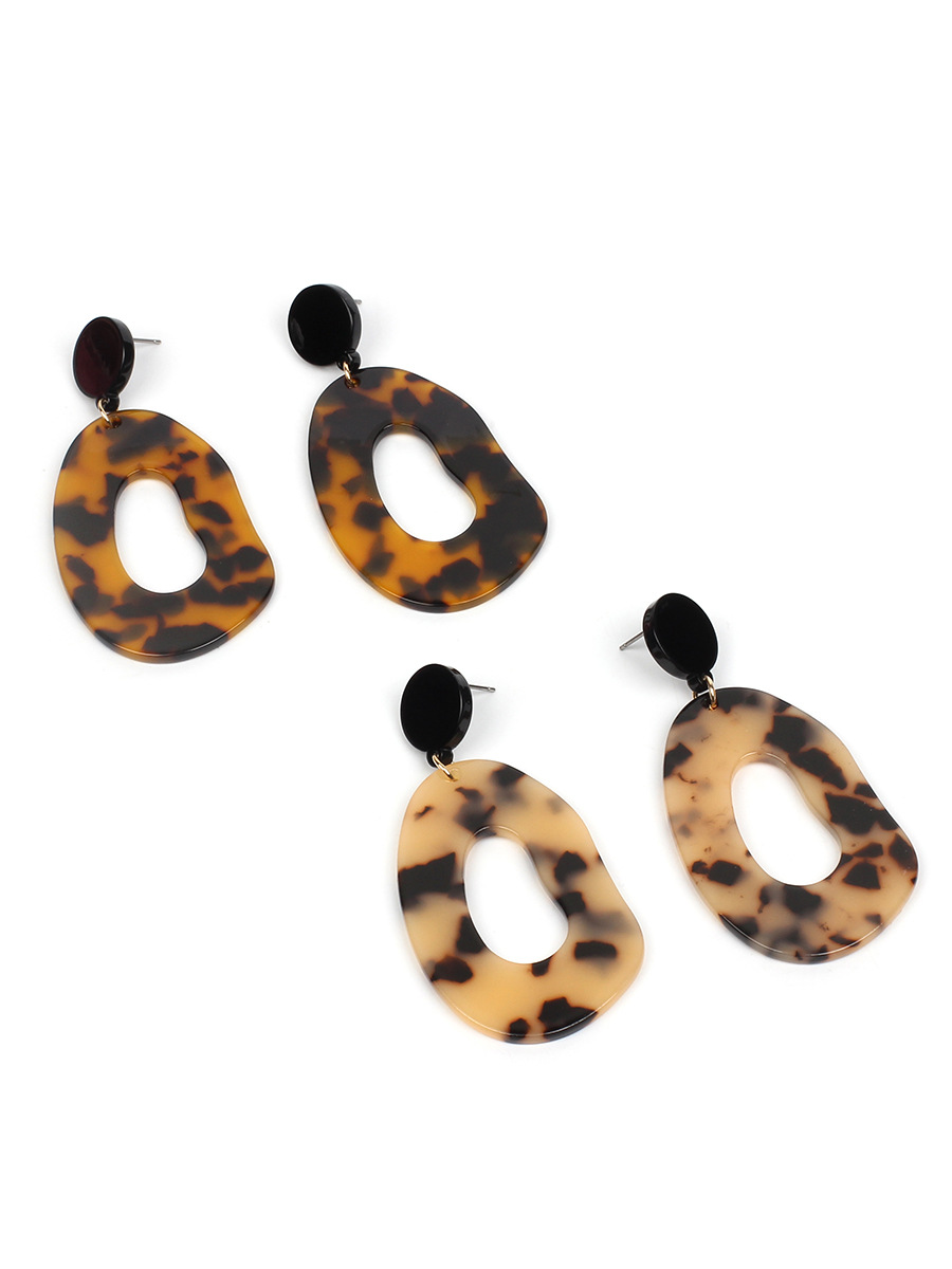 Acetate Plate Exaggerated Earrings display picture 4