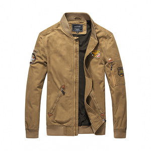 Spring and autumn thin cotton jacket large jacket man