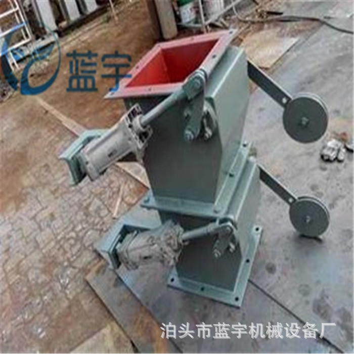 500*500双开门双层重锤翻板卸灰阀单层翻板下料器除尘器翻板阀厂