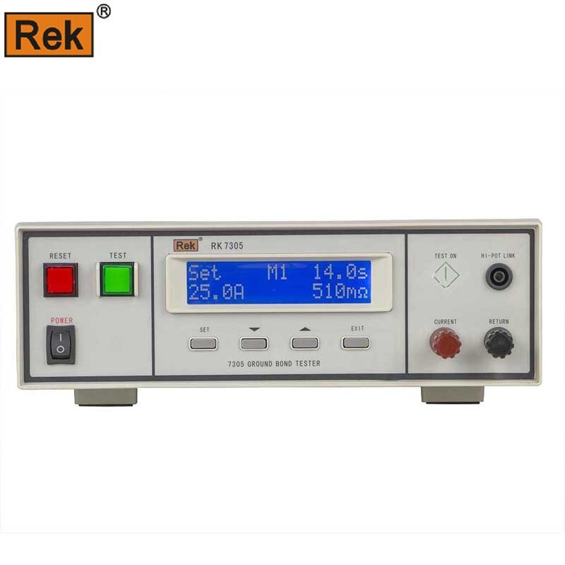 ReK美瑞克RK7305 交流 程控接地电阻测试仪 0-510mΩ/10-30A 数显
