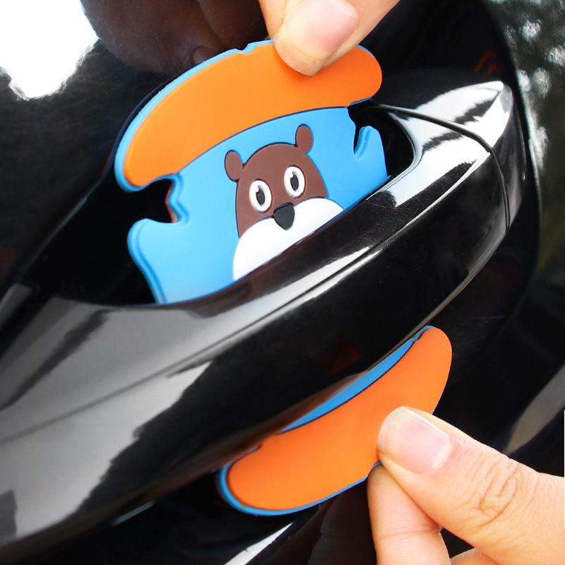 汽車門把手貼 卡通門碗貼防蹭貼 創(chuàng)意門把手貼防刮膠條 R-2037