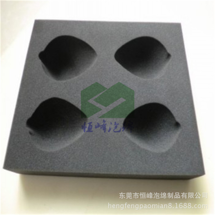 东莞供应 防震固定位置高密海绵/高弹填充海绵包装内衬成型