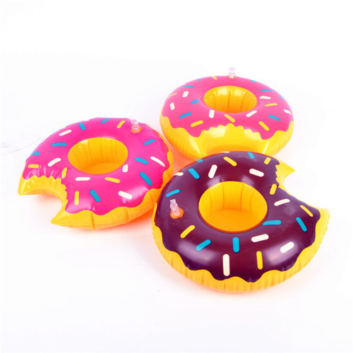 PVC inflatable water supplies coasters inflatable water floating drinks cup holders cup holders cross-border