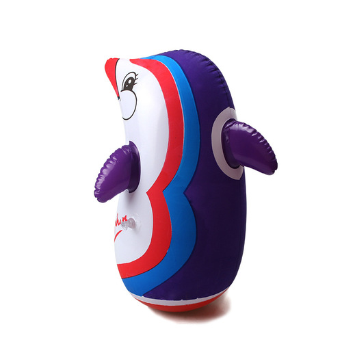New inflatable tumbler little penguin pvc inflatable cartoon penguin frog tumbler animal toys wholesale