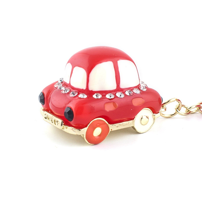 Creative metal golden water, keychain, car keys, key bag, pendant, chain, creative gift, Birthday gift