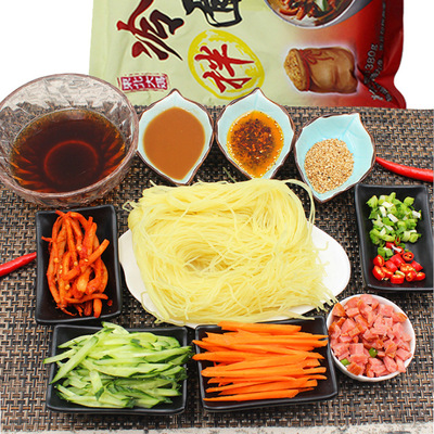 凉拌冷面 正宗东北大妈拌冷面380G/袋带3包调料朝族特色食品批发|ms