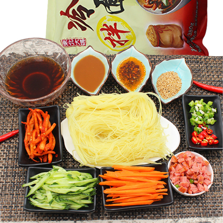 凉拌冷面 正宗东北大妈拌冷面380G/袋带3包调料朝族特色食品批发|ms