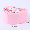 Cartoon children's double-layer plastic jewelry, storage box, small cute handheld accessory