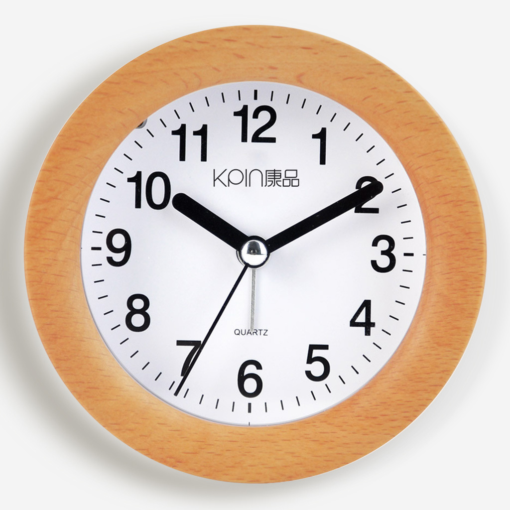 Health products solid wood student alarm clock Bedside Silent Bell children fashion Simplicity Electronic clock bedroom Noctilucent originality Alarm clock