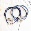 Hair accessory, hair rope from pearl, Japanese and Korean, simple and elegant design, three in one