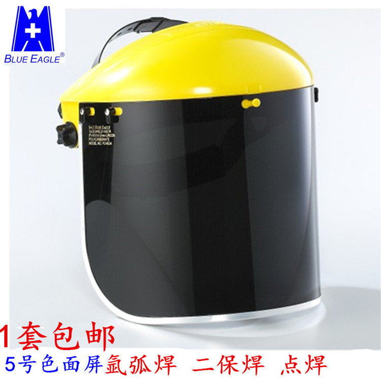 BLUE EAGLE台湾蓝鹰B1+FC48G5面屏氩弧焊气焊面罩防辐射遮光面具
