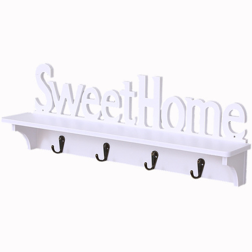 Sweet Home wall shelf, European-style wall divider, coat rack, key holder, living room and bedroom decoration rack