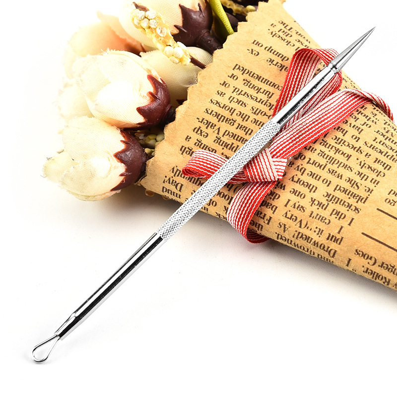 厂家直销不锈钢圆形粉刺针 按压圈两用暗疮针去黑头去痘痘|ms