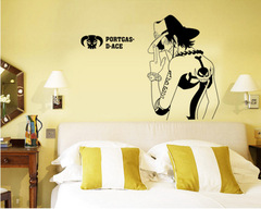 廠家批發海賊王牆貼創意男孩房間大學生宿舍貼紙可移除貼畫AY7228