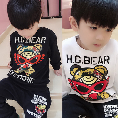 Sweater men and women new pattern Children's clothing Cotton Cartoon pattern Terry Pullover Children's clothing On behalf of
