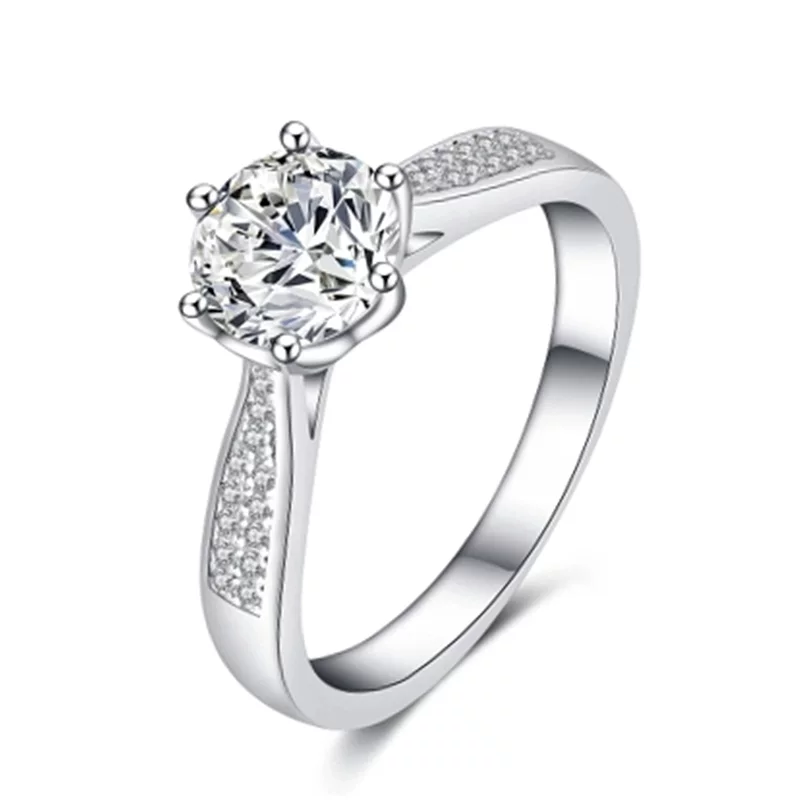 Wedding ring, stone inlay, zirconium, quality ring with stone, creative accessory