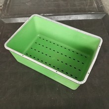 内置兔子产箱包铁边绿塑料产盒包边产柜兔产仔箱