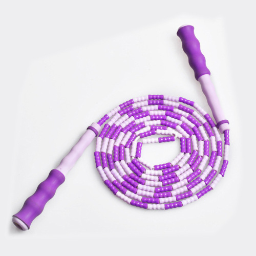 Jumping Bamboo Joint Pattern Jump Rope for Adults and Children Fitness Sports Elementary and Middle School Students Flowering Jumping Spiritual Performance Bead Joint Jump Rope