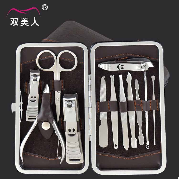 厂家批发指甲剪指甲钳修甲美甲工具 12件套指甲刀套装 修容工具