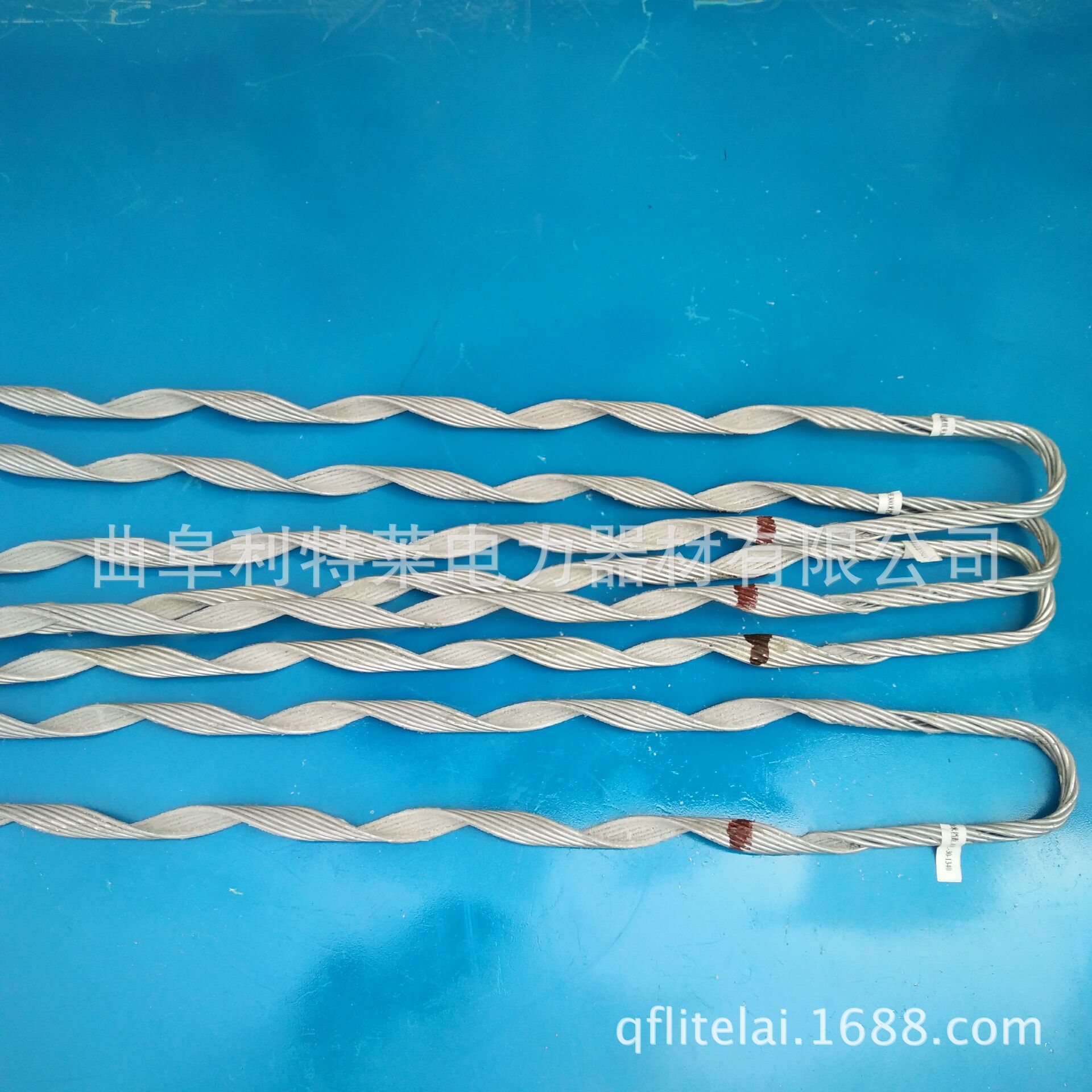 耐张线夹 光缆耐张线夹 单层预绞丝架空线路拉线金具 导线预绞丝