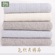 几何多色色织夹棉布 针织空气层面料 天然亲肤婴童服装 睡衣布料