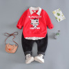 Dinosaur for boys, spring set, children's three dimensional autumn sweatshirt, Korean style